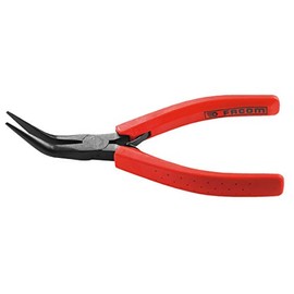 Facom 403 155Mm Bent Half-Round Nose Pliers Smooth Jaws
