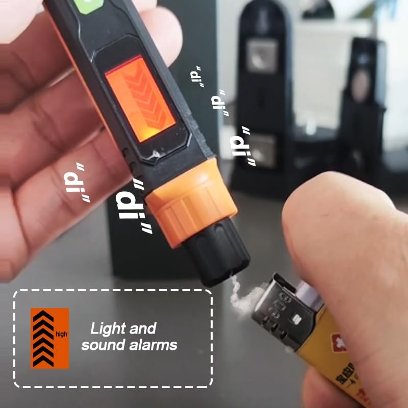 Natural Gas Leak Detector, Portable Gas Sniffer with Audible &