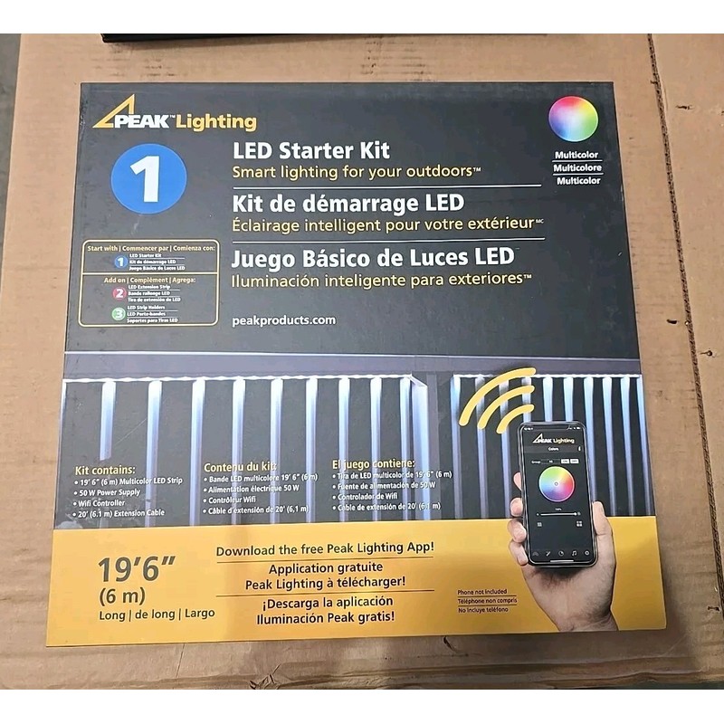 PEAK Lighting 50408 Smart 19 ft. 6 in. Multicolor LED