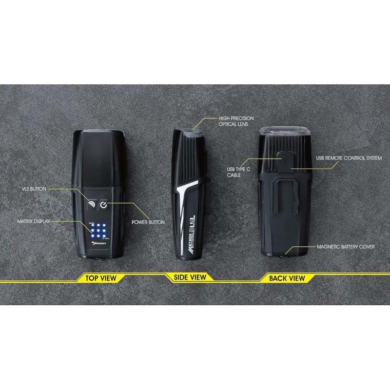 Moon Unisex Adult Meteor Storm Dual Front Cycle Light -