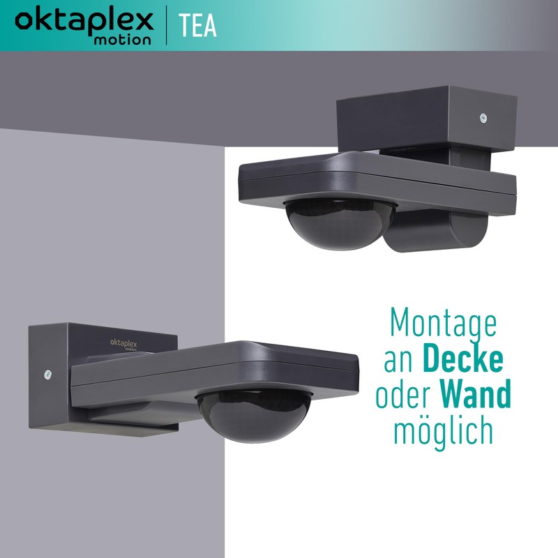 Oktaplex Tea Outdoor Motion Sensor 360 Degrees Including Remote Control