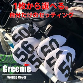 Greenie Golf Wedge Cover Iron Cover Head Cover Face Cover Neoprene Single Item Wedge Iron Golf GR-2204-04 (52 Black)
