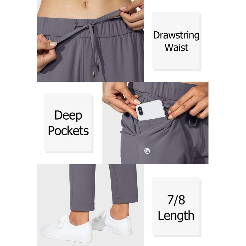 G Gradual G Gradual Women's Pants with Deep Pockets 7/8