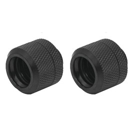 greenDracaena Dracaena.io 2 Pack G1/4" Thread to 12mm Outer Diameter, Hard Tubing Compression Fitting with high Body Design for Computer Water Cooling System, Black