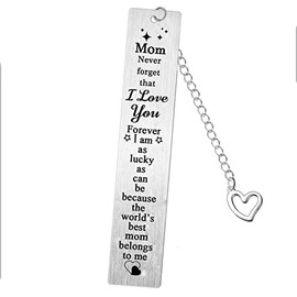 Mom Bookmarks I Love You Mom Gifts from Daughter Son Mom Bookmark Present Keepsakes Mother Mommy Mom Mothers Day Gifts Birthday Gifts Christmas Gifts (Mom Bookmark)