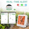 JJ Julie Japan Smart Thermo-Hygrometer, Bluetooth, High Precision, Smartphone Compatible,