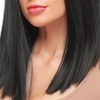 Women Long Straight Hair Full Wig Black Synthetic Wig With