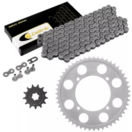 Caltric Drive Chain & Sprockets For Kawasaki KLX140L 2008-2024