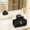 Gifts for Women Teen Girls,Small Initial Hair Clips - Black,K