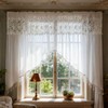 Luxury Sheer Valance Curtains for Living Room Window Valance Bead