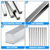 8 Pcs 1/4" x 1/4" x 12" Square Steel Key