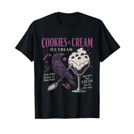 Cookie & Cream Ice Cream Butcher Blackbird Funny Quote T-Shirt