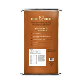 Right Choice Solutions 14 Low Starch Pellet for Horses, 50 lb Bag