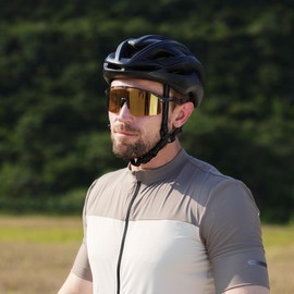 ASTARIKO Baseball Sunglasses for Men & Women – UV400 Protection, Polarized Anti-Slip TR90 Frame Glasses for Running, Cycling, Sports & Outdoor Activities (Gold)