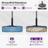 PURPLE LEAF HDML32 Patio Market Umbrella Stand Base with Wheels