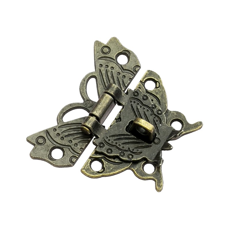 HMF 6495 Vintage Butterfly Clasp with Lock Eyelet, 50 x