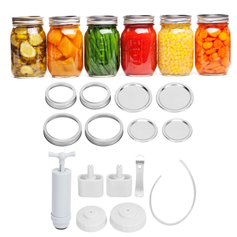Jar Vacuum Sealer Kit Food Protector Jar Sealer with Accessory