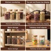 2 Pack 8.45 oz Airtight Glass Jars with Cork Lids,