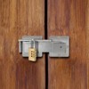 Pxoerzy Flip Gate Latch with Padlock Hole,Double Gate Latch Stainless