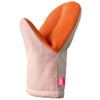 Oaks LS1561 Reye Mittens, Heat Resistant, Easy to Grab, Pink/Gray