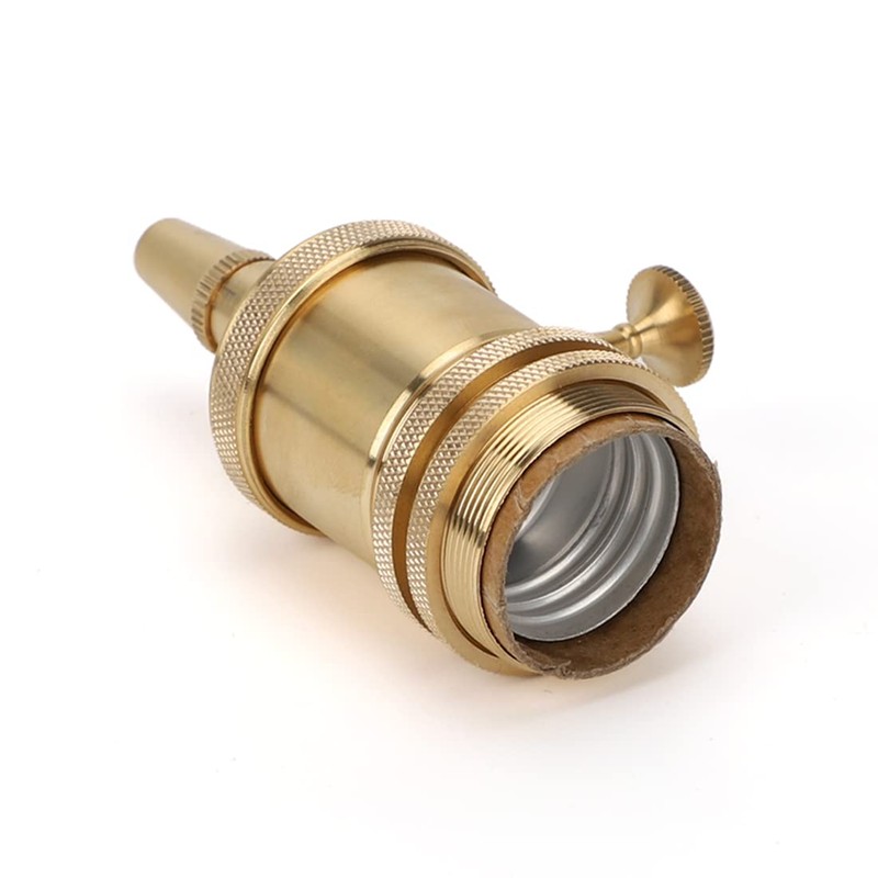 Superdream Copper Light Socket, Retro Pendant Lamp Holder for Industrial,