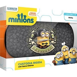 X-Joy PsVita 53824 Minions Schutzhülle Schwarz Gelb Hart Reißverschluss 1 Fach PS Vita Kompatibel