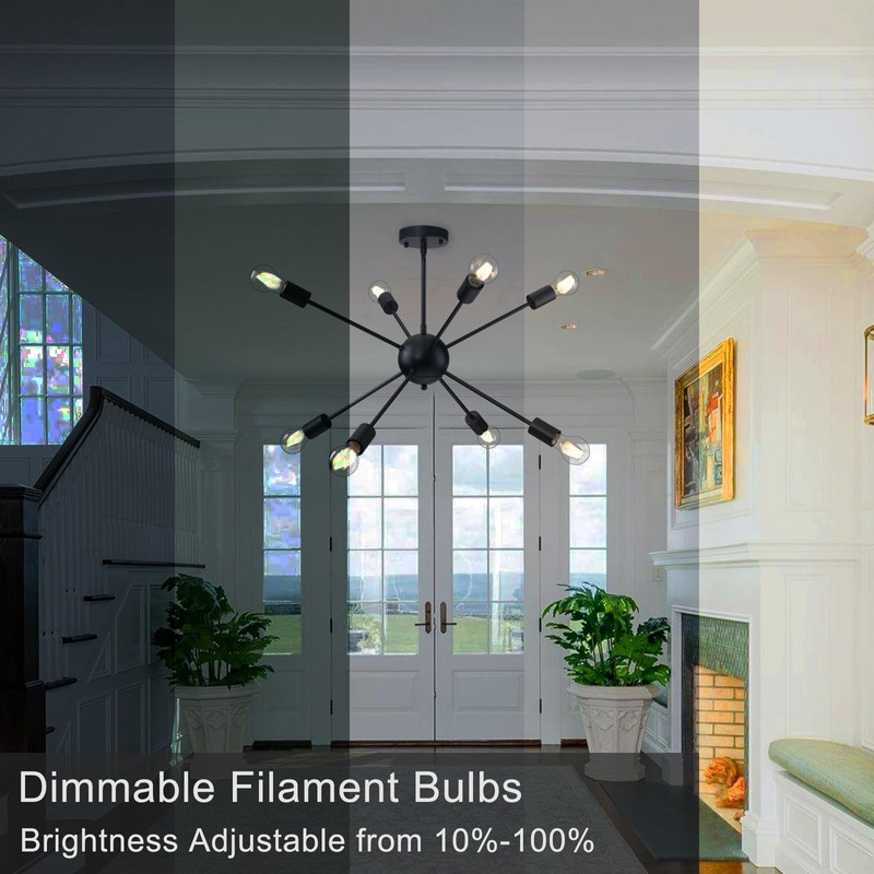 TJOY 6 Pack A19 Vintage LED Edison Bulbs, Dimmable Light