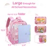 Bagseri Clear Backpack and Lunch Bag Set for Kids -