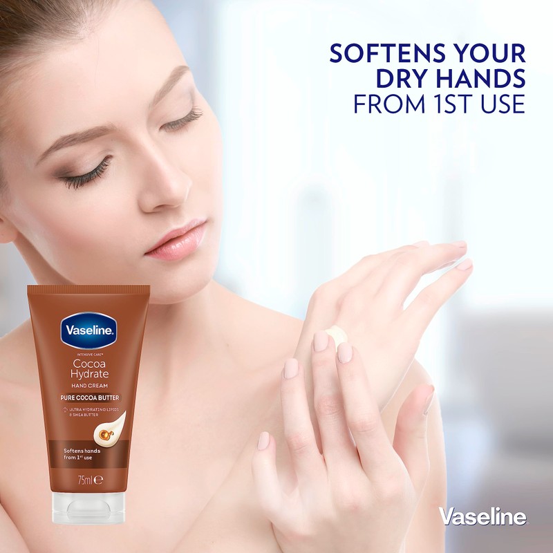 Vaseline Intensive Care Cocoa Hydrate moisturiser with ultra-hydrating lipids and
