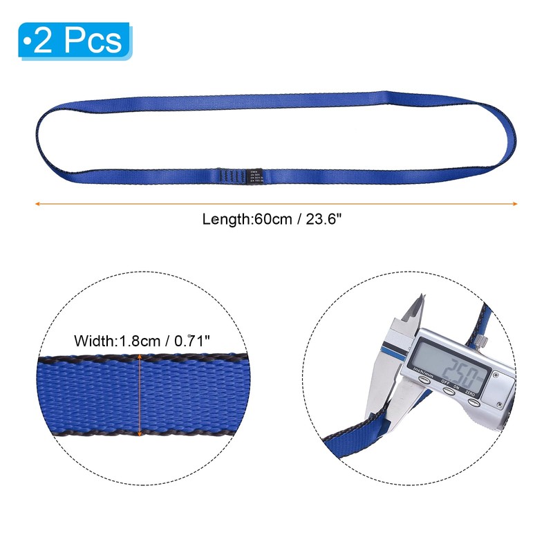 PATIKIL 2 Pack 24" Nylon Climbing Sling Strong Webbing Strap