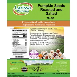 Pumpkin Seeds Roasted and Salted (16 oz, ZIN: 525815) - 3 Pack