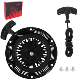 GX160 Pull Starter Assembly for GX120 GX160 GX200 Recoil Starter Pull for Predator 212cc BT200X CT200U 168F Go Kart Carter Motor 5.5/6.5/7HP Motor Replace Black