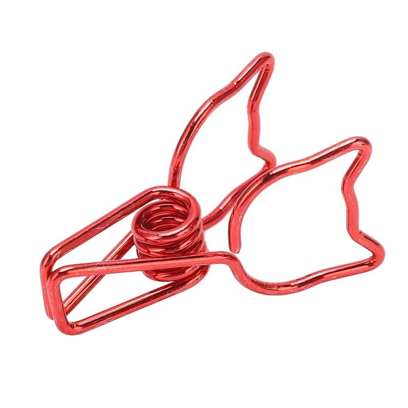 100Pcs Kitten Binder Clips Cute Animal Style Strong Clamping Hollow