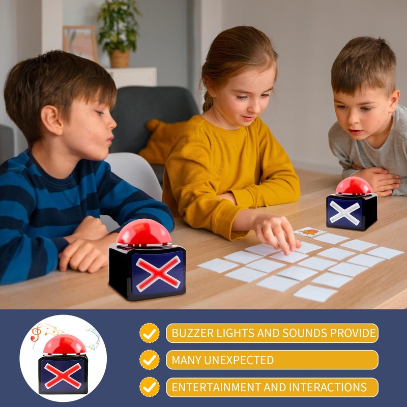 Game Answer Buzzer with Light and Sound Trivia Quiz Got