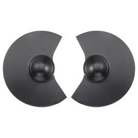 HARFINGTON 2pcs Bench Grinder Wheel Outer Guard Cover 9.84" Carbon Steel Outer Shroud for Bench Grinder Polisher, Black