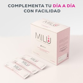 MILU | Colágeno Hidrolizado con Vitamina C | 30 Sobres individuales de 11g (1Caja) | Suplemento Alimenticio Sin Saborizantes - Sin Olor - Sin Azúcar | Péptidos de Colágeno Porcino | Apto para dietas Keto |