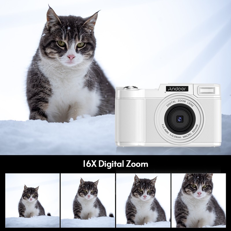 Andoer Portable Digital Camera with 3.0-inch TFT Rotatable Screen 48MP
