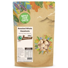Whole Food Earth® - Roasted Whole Hazelnuts 250 g | GMO Free | High Fibre