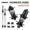Tanke Mazas Tronadoras MTB 32 Hoyos HG 7-12v Aluminio,Eje para