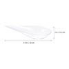 GALPADA Plastic Appetizer Spoons 40pcs Tear Drop Mini Appetizer Plates