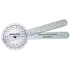 12-1000 Goniometer Therapeutic Exam Baseline Plastic Trns 360 Deg 12"