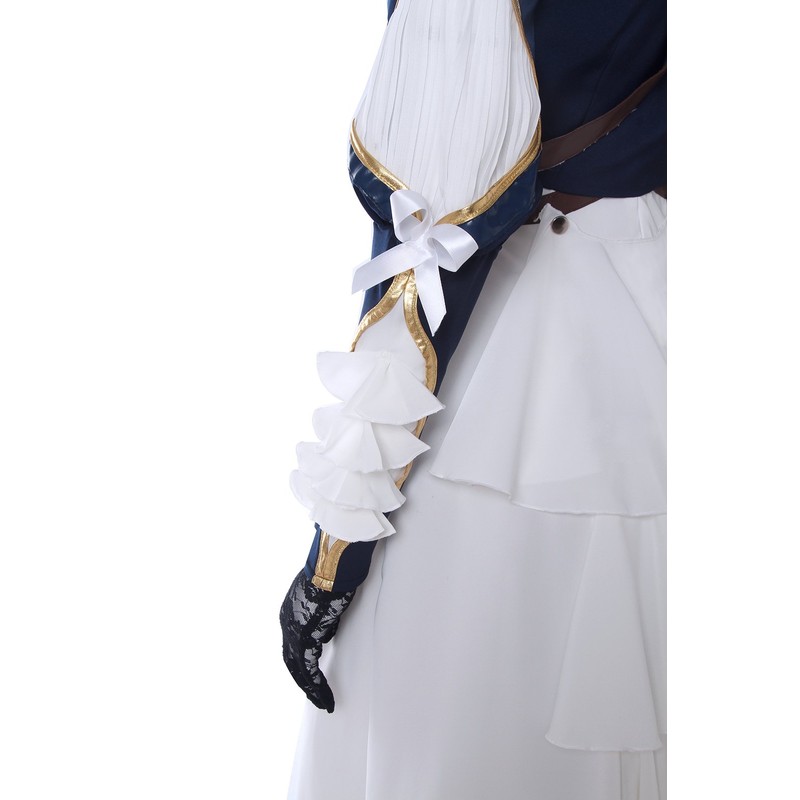 Nuoqi Violet Evergarden Cosplay Costume Womens Anime Uniforms Suit,Dark Blue,Medium