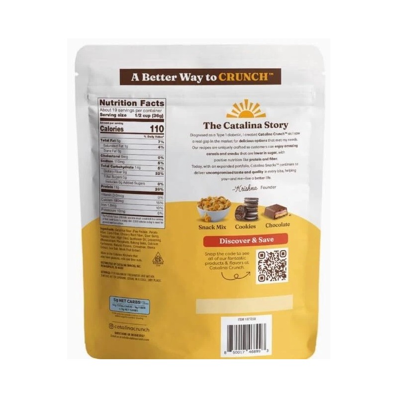 KD Chocolates cataliina crunch keto friendly cereal cinnamon toast 24oz