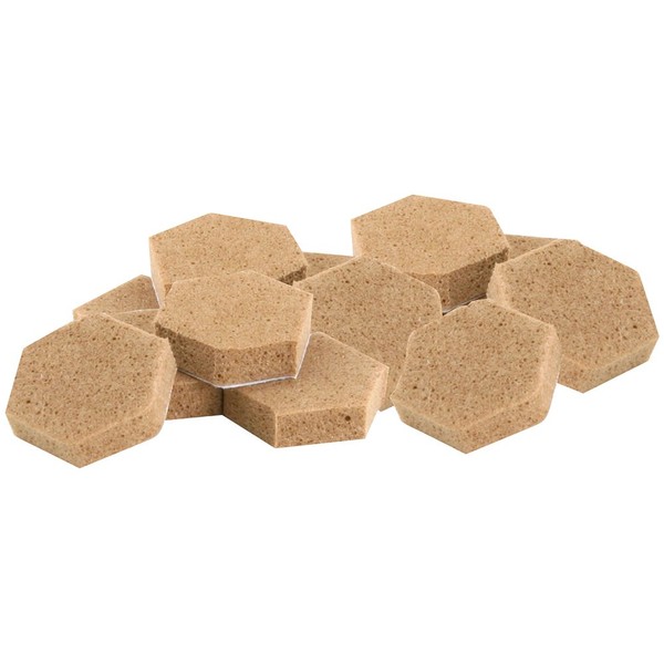 Soft Touch 3/8" Hexagon Self-Stick Noise Dampening Foam Cabinet Bumpers,