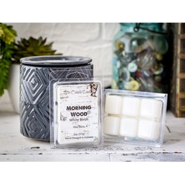 Morning Wood - Funny- White Birch Scented Wax Melt - 2 Ounce - 6 Cubes - 1 Pack