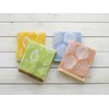 Kosugizen Jacquard Face Towels, Natural, 13.4 x 31.5 inches (34
