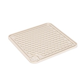 Beeztees K&BZ Puppy Rubber Lick Mat Grey Dog Toy 20 x 20 cm