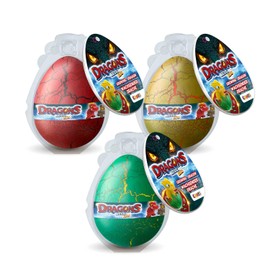 MEGGA EGG Set 3 Uova di Drago Magiche per Bambini 3+ – Gioco Educativo con Dinosauri che Si Schiudono in Acqua e Crescono – Buona Idea Regalo Giochi Bimba 4 Anni