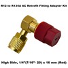 VOTNMIC R12 to R134A AC Retrofit Fitting Adapter Kit, Brass