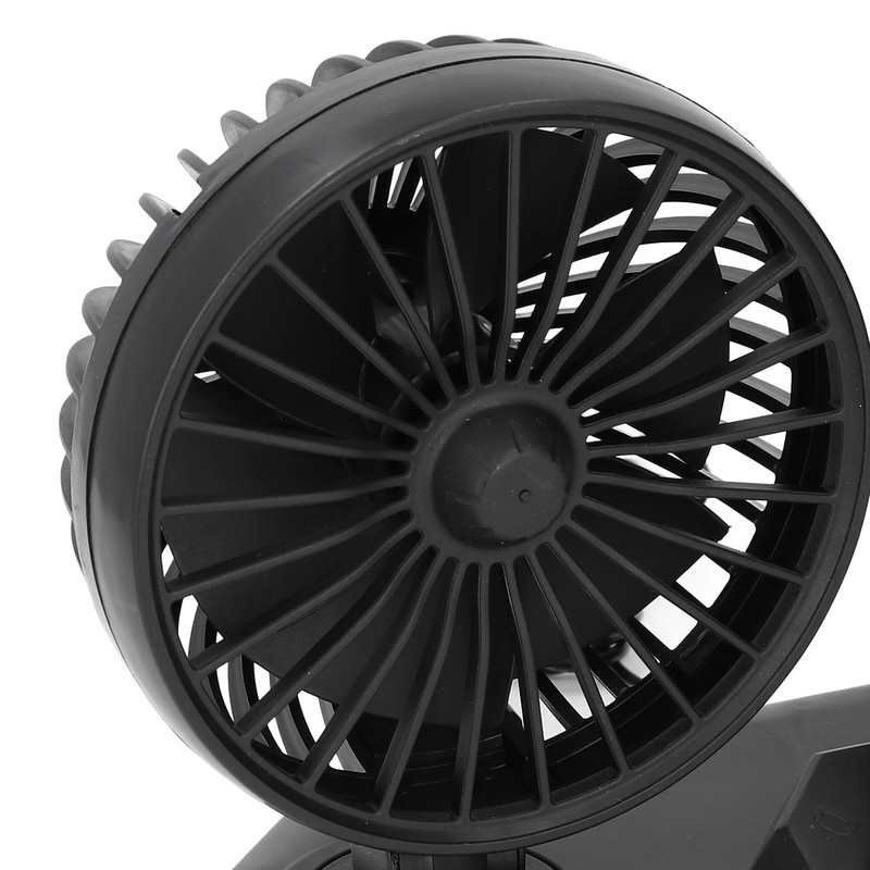 Car Fan Dual Head 24v 360° Adjustable Powerful USB Car